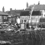 Arundel port showing timber and crane - c1895