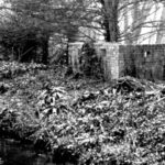 Brick built rifle post along Arundel castle moat in Mill Road