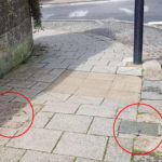 Recent photo on Arundel bridge showing the last piece of evidence for the steel track defences.