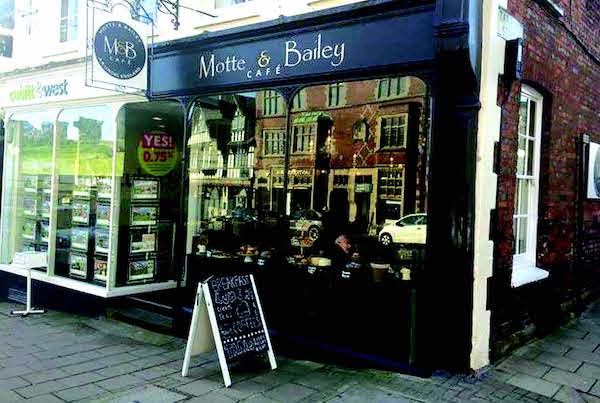 outside of motte and bailey cafe