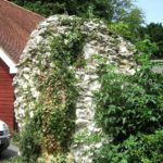 Remains of the friary by the Norfolk centre